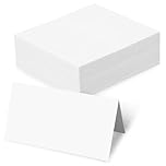 Name Cards for Table Setting, 50Pack Blank Fillable Banquet Seat Tents for Weddings Escort Cards Placecards 3.9" x 3.5" (Folded) for Wedding Table Dinner Parties