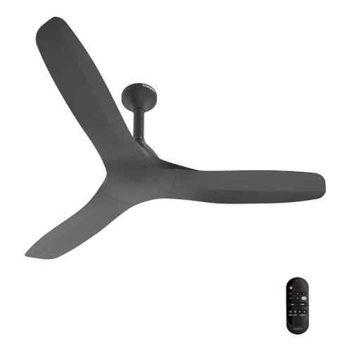 Image of Crompton Silent Pro Fluido Wave 1200mm iOT BLDC Ceiling Fan | Luxury Design | Wi-Fi, Bluetooth & Remote | Alexa & Ok Google | Fine Speed Tuning | Low Noise | 4 Year Brand Warranty | Matte Black