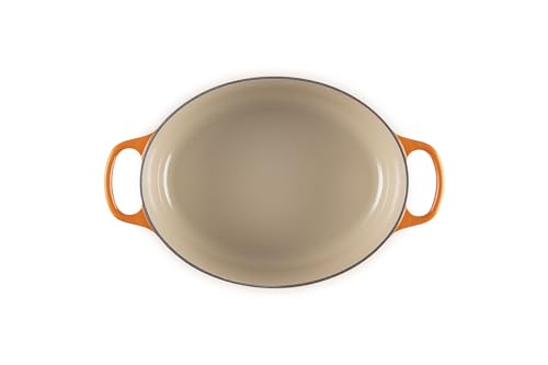 Image of Le Creuset Signature Cast Iron Oval Casserole, 27 cm - Volcanic