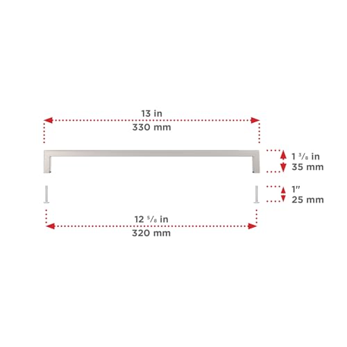 Image of Richelieu Lambton 12 5 /8-inch (320 mm) Polished Nickel Cabinet Pull