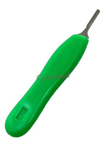 Hobby Knife Scalpel Handle #3 Suitable for Blades #10#11#12#15#16 (10 Series) Stainless Steel Ergonimic Handle for Lab, Veterinary, and Student Use (#3 Plastic Handle)