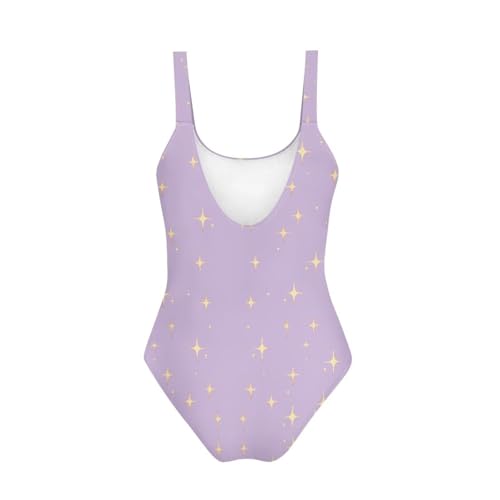 Image of One Piece Bathing Suit for Teen Girls Comfy Crewneck Backless Bathing Suit