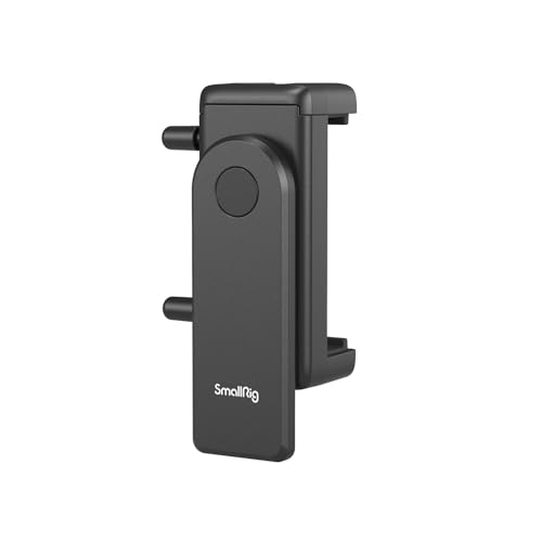 SMALLRIG Support de Téléphone Universel, Pince de Téléphone à Commutation Rapide Easy Loading, Articulations Librement Réglables, pour Support de Trépied pour iPhone, pour Samsung et Vlogging - 4366