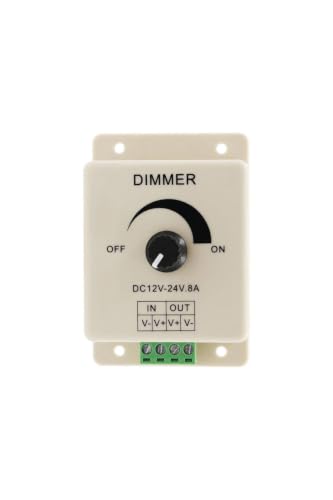 Led Dimmer DC 12V-24V 8A, Ayarlanabilir Parlaklık Kontrolü