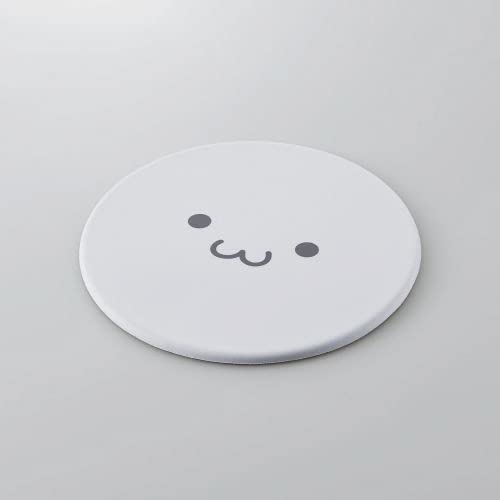 Amazon.co.jp: エレコム マウスパッド しろちゃん グレーフェイス MP
