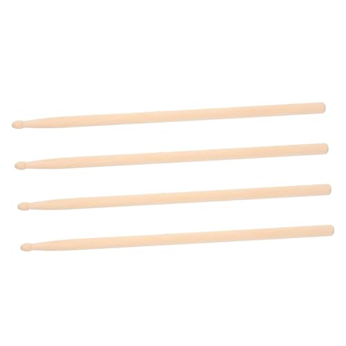 Baquetas Abaodam de madera natural, 2 pares, para actuaciones en escenario, agarre cómodo, para baterías de jazz y percusión versátil, rendimiento confiable y excelente jugabilidad miniatura 1
