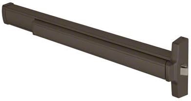 Jackson 312095RS3313 36" Model 2095 Grade 1 Rim Latch Panic Exit Device Right Hand Reverse Bevel 'S' Strike Fits 32" to 36" Wide Door Dark Bronze Finish