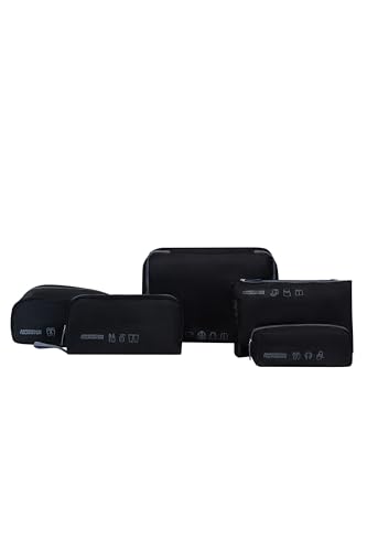 Set de 5 cubes de rangement American Tourister noir et gris
