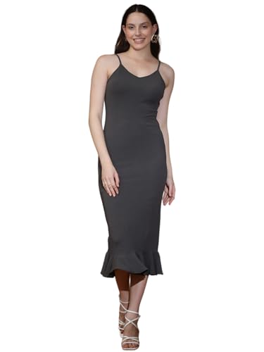 Image of KOTTY Rayon Blend Bodycon Midi Womens Dress
