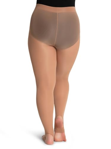 Image of Capezio womens Ultra Soft Self Knit Waistband Stirrup TightTight