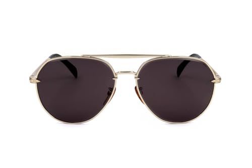 David Beckham Sunglasses DB 7037/G/S F6W BLACK / 61-16-145 METAL / MEN,Color:LightGold2