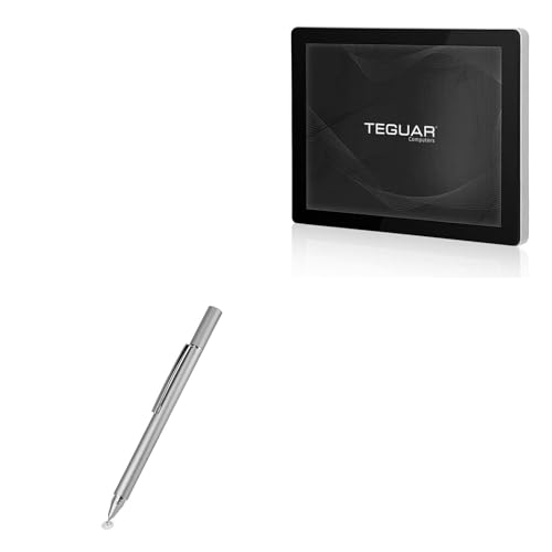 BoxWave Stylus Pen Compatible with Teguar TP-4040-19 - FineTouch Capacitive Stylus, Super Precise Stylus Pen - Metallic Silver