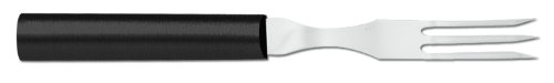 Rada Cutlery Granny Heavy Duty Fork â€“ Stainless Steel with Black Steel Resin Handle, 7-3/4 Inches