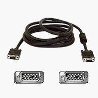 VGA SVGA Monitor Cable 6' w/Coax HDDB15M/HDD15F