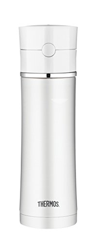 Thermos Sipp 18 Ounce Stainless Steel Tritan Hydration Bottle, WhiteHydration Bottle