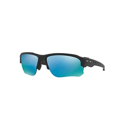 Oakley Óculos de sol masculinos retangulares Oo9228 Speed Jacket, Si Preto fosco/Prizm Deep Water Polarizado, 67 mm