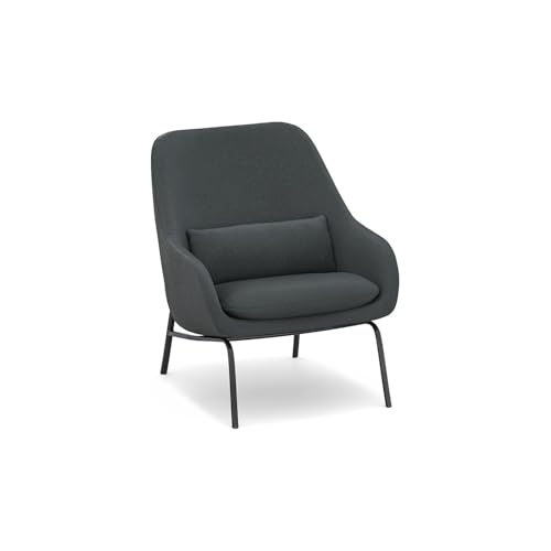 Sillón Moderno Gris Acero en Lino miniatura 5