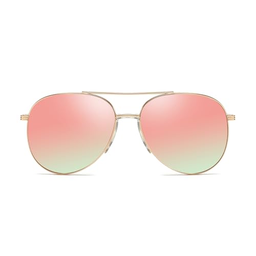 Classic Womens Sunglasses Tangle Free Polarized Aviator Sunglasses for Women with UV Protection 2025 Trendy Shades