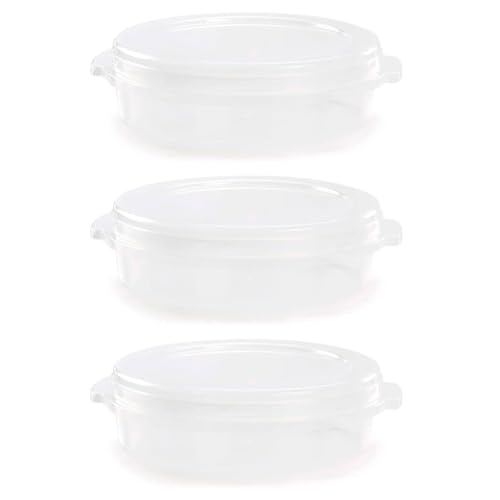 Acan Tradineur - Pack de 3 Fiambreras para Tortillas - Fabricado en plástico - Capacidad de 3 litros - Apto para microondas y lavavajillas - 8,5 x 30 x 27,5 cm