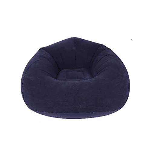 Canapé gonflable de jardin : lot de 2 poufs en PVC floqué pour intérieur et extérieur - 5