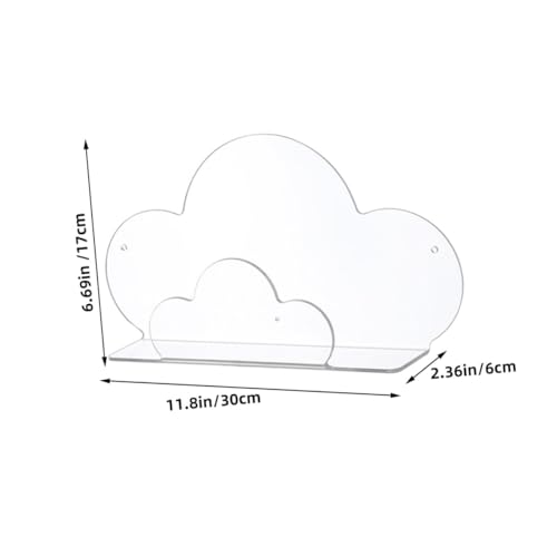 Étagères flottantes forme de nuage UKCOCO set support mural étagère cuisine chambre design - 3
