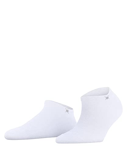 Burlington Damen Sneakersocken Soho Vibes W Sn Baumwolle kurz einfarbig 1 Paar, Weiß White 2000, 36-41