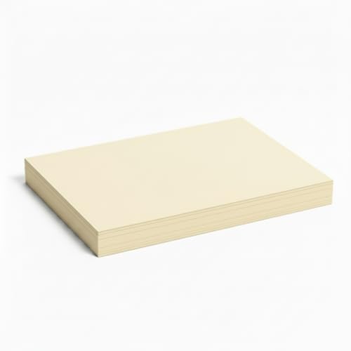 Papier cartonné pour travaux manuels et impression jet d'encre feuilles vélin crème