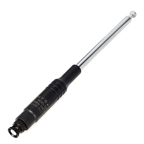 Antena CB portátil BNC extensible de 9.8 a 52 pulgadas marca HYS 6