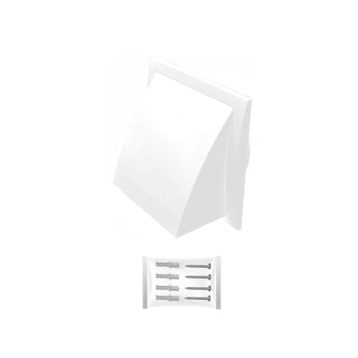 H&C VENT Rejilla Ventilación de 100 mm con Conector y Válvula │ Extractor de Baño Cocina │ Rejilla Aire Acondicionado Conductos Pared Tubo PVC │ Cubiertas de Ventilacion Cuadrada con Tapa Protectora