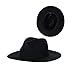 FIT BY A.D. Satin Lined Fedora for Men and Women, Black