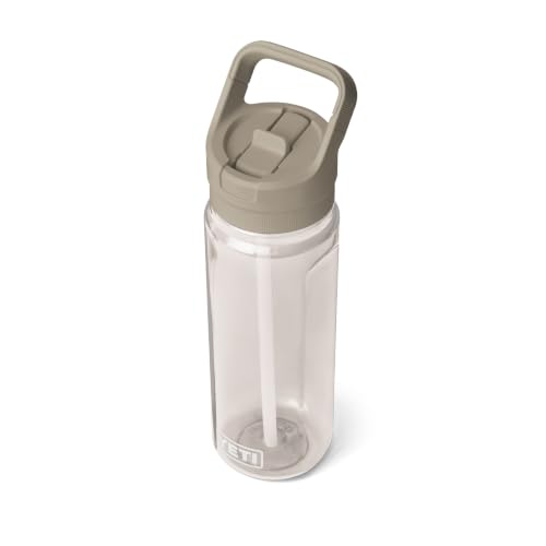 Image of YETI Yonder 750 ml /25 oz Water Bottle with Yonder Straw Cap, Cape Taupe