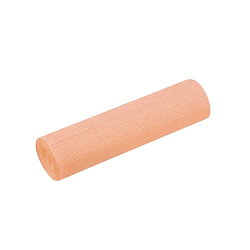 Meccanixity Crepe Paper Roll Crepe Paper Decoration 8.2Ft Long 5.9 Inch Wide For Wedding Ceremony Various Large Festivals Decoration, Apricot Color #TOP2