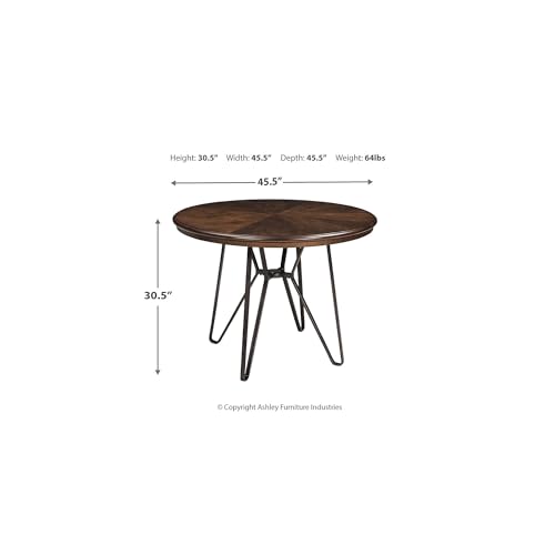Signature Design by Ashley Mid Century Centiar Dining Room Table, Brown