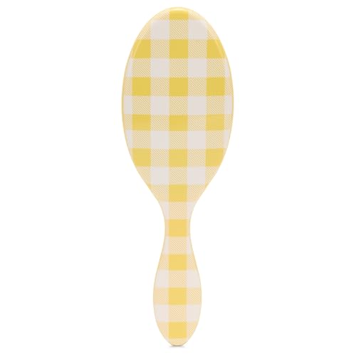 Wet Brush Original Detangler, Golden Gingham (Coastal Charm), Ultra-Soft IntelliFlex Bristles Glide Through Tangles, Detangling Hair Brush (Wet & Dry), Women & Men, Limited Edition