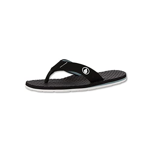 Volcom Eco Inclinable 2 Tongs, Tongues Homme, Noir/Gris, 42 EU