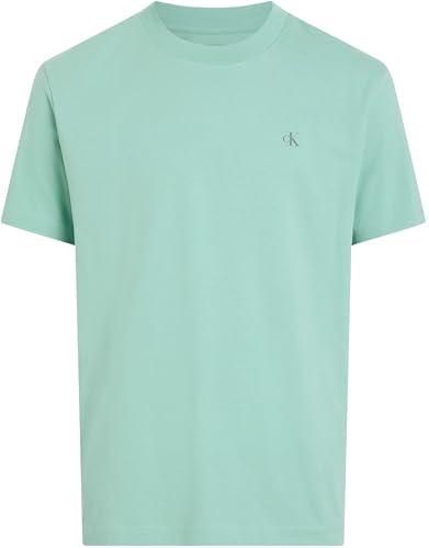 Calvin Klein Herren T-Shirt Kurzarm Painted Tee mit Rundhalsausschnitt, Blau (Fresh Mint), XXS – Ansicht 6