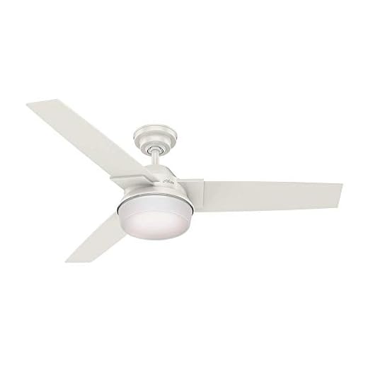 Ventilador de Teto Hunter Fan Herus Branco 3 pás com luminária 127V