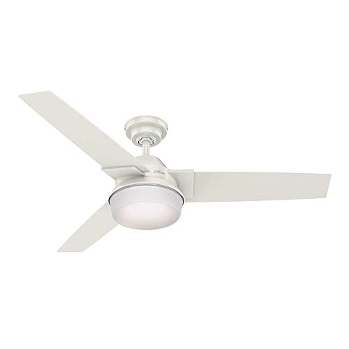 Ventilador de Teto Hunter Fan Herus Branco 3 pás com luminária 12...
