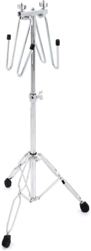 Concert Cymbal Stand with Double Braced Legs & Dual Cymbal Hangers (7614) | Designed to Hold...