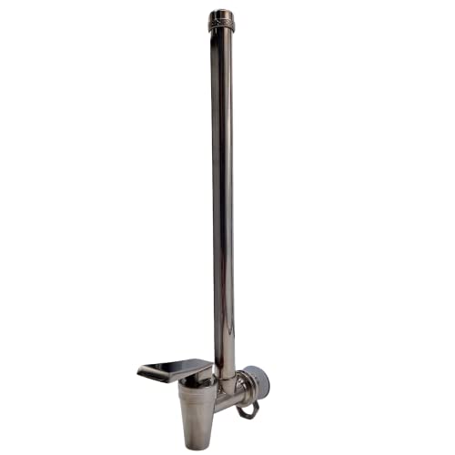 Finerfilters Stainless Steel Spigot Tap with Water Level Sight Glass for 8.5L Systems, Fits British Berkefeld
