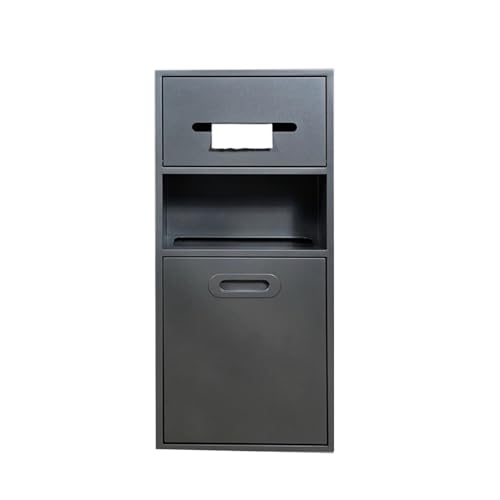 Pattumiera da incasso in acciaio inox, impermeabile, per doccia, cucina, soggiorno, salvaspazio