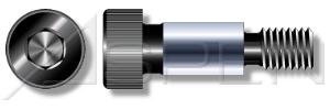(50pcs) M5-0.8 X 10mm, Recess=3mm, Shoulder=6mm, Shoulder Screws, Metric, Hex Socket Drive, Class 12.9 Steel, Black Oxide, Ships Free in USA by Aspen Fasteners