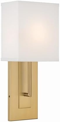 Crystorama Brent 1 Light Vibrant Gold Sconce
