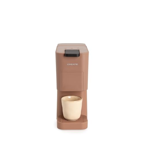 CREATE / THERA STUDIO/Mehrkapsel-Espresso- und Mahlkaffeemaschine Mokka/Touch-Bedienfeld, 19 bar, programmierbar, 3 austauschbare Adapter, Anti-Vibrationssystem, 1450W
