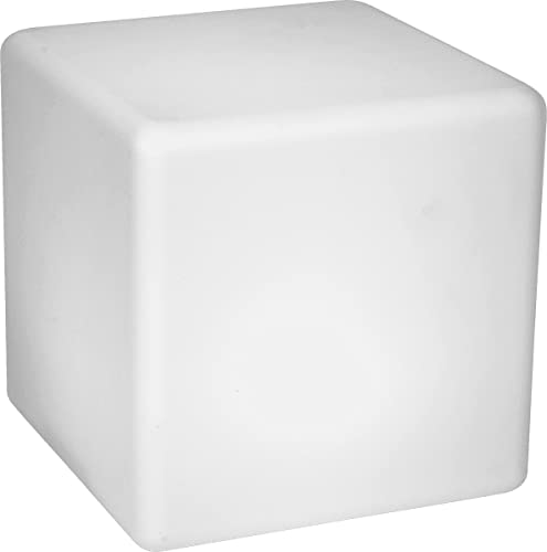 ALGAM LIGHTING - Cube de décoration lumineuse - 40 cm - LED 16 couleurs 4 Modes - Télécommande, Autonomie 12H, Rechargeable, Résistant à la pluie - Déco...
