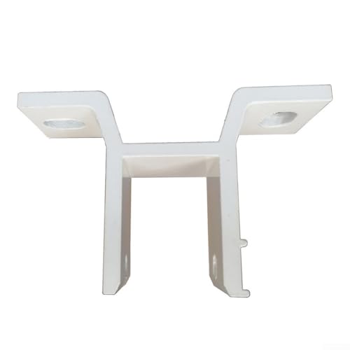Volakebeing Support de montage mural en alliage d'aluminium, pour auvents rétractables, blanc, 12,8 x 8,1 cm, compatible avec 40 tuyaux carrés
