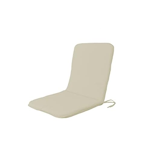 PARAMAISON Cuscino Coprisedia Giardino con Schienale Relax 90, Universale, con Laccetti ed Elastico, Imbottito 3cm, 45x90 cm