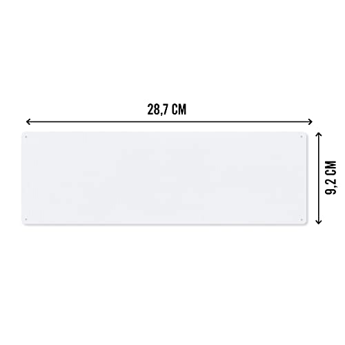 Interluxe Metallschild - Hier wohnt ein Chihuahua - Dekoschild, Türschild oder Hundeschild als Geschenk für Menschen mit Hund