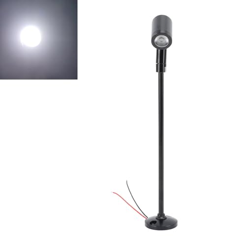 Yunir LED Mini Spotlight Adjustable Eye Care Showcase Display Light Upright Spotlight for Painting Plants, Jewelry Showcase (Black) - Image 4