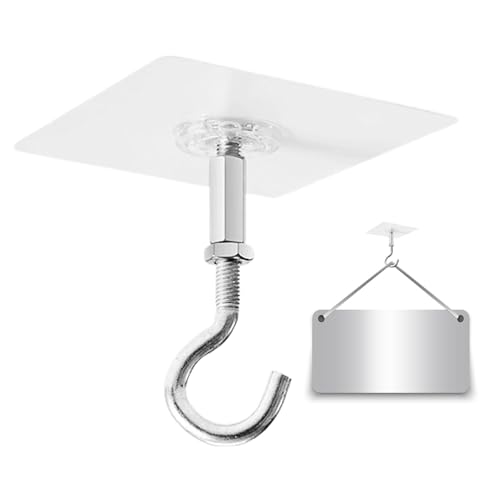 Ganchos de techo autoadhesivos para uso intensivo – Ganchos estables y adhesivos para paredes sin daños | Ganchos de pared impermeables y extraíbles para puertas de armarios, duchas, baños y cocinas |